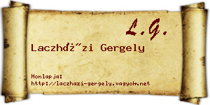 Laczházi Gergely névjegykártya